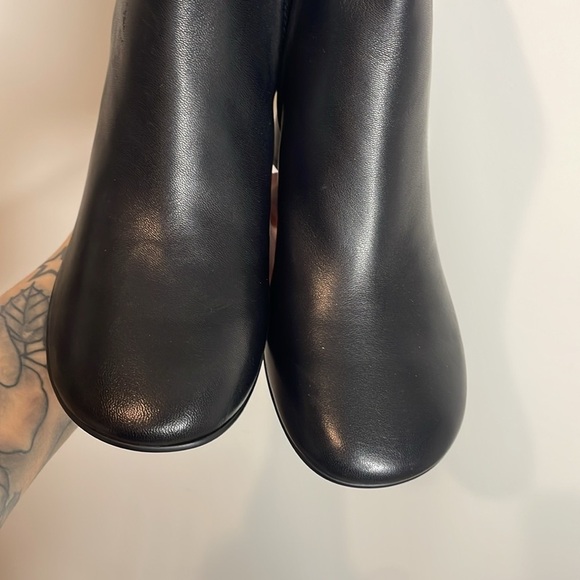 ASH | Women’s Black Calf Leather Clone Block Heel Booties Size 11 NWOB - Picture 4 of 10